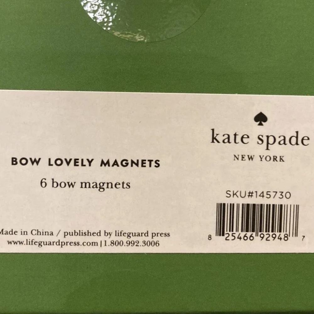 kate spade Bow Lovely Magnet Set COLLECTIBLE RARE - Picture 2 of 4